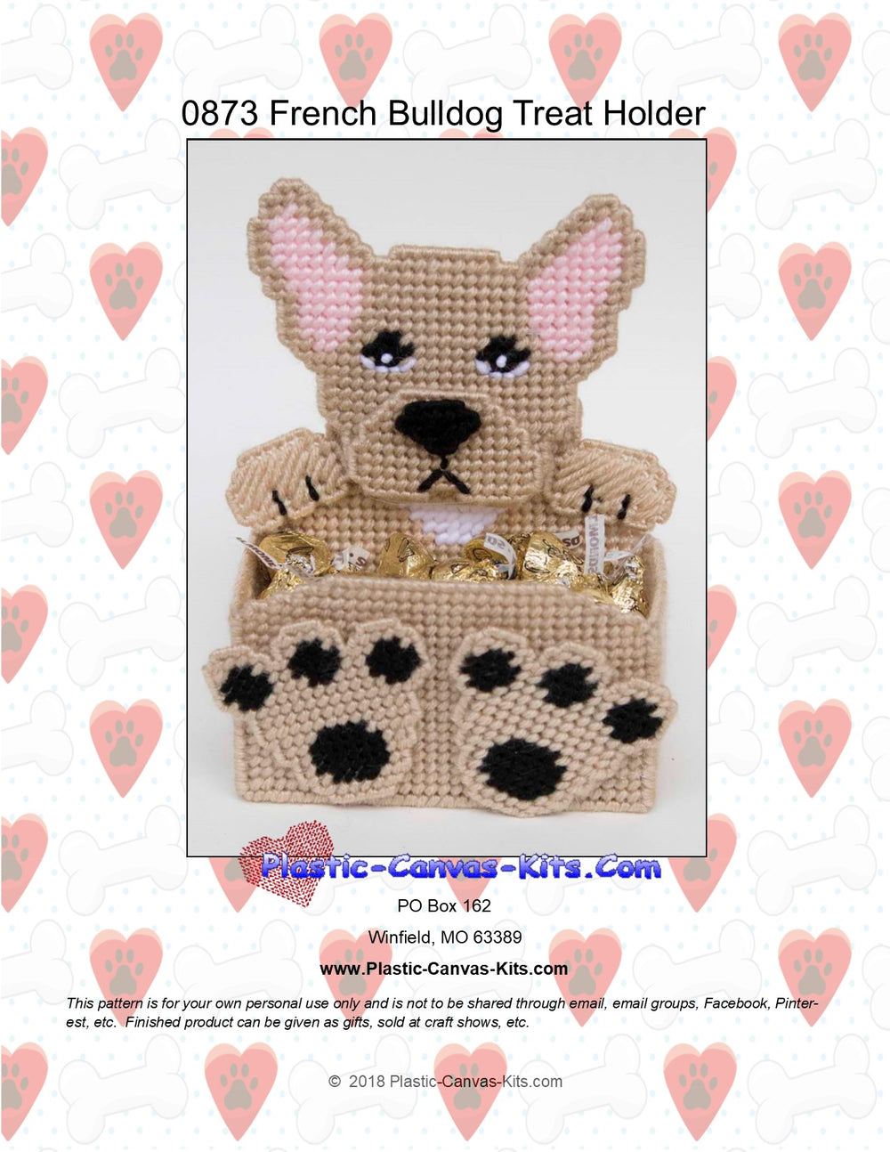 French Bulldog Treat Holder