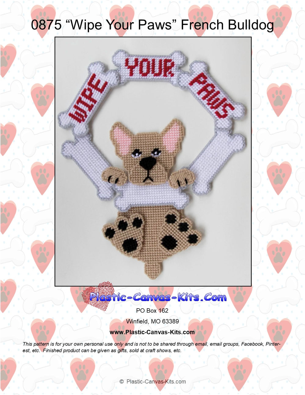 French Bulldog -Wipe Your Paws