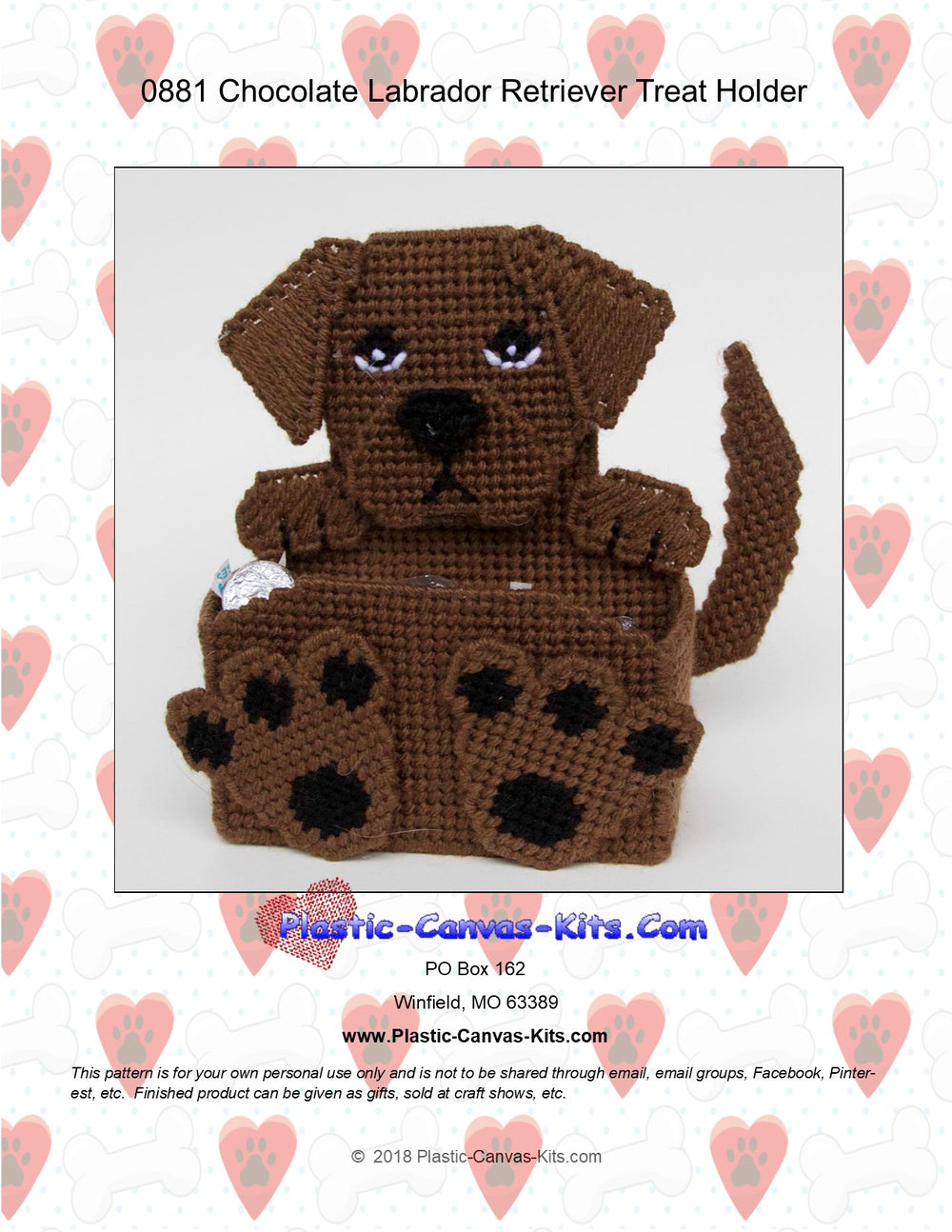 Chocolate Labrador Retriever Treat Holder