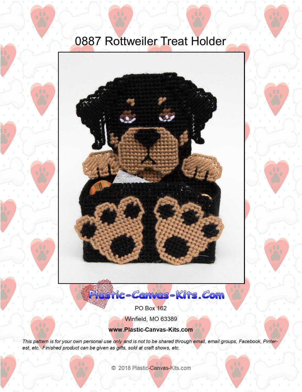 Rottweiler Treat Holder