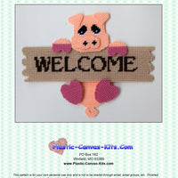 Pig Welcome Sign