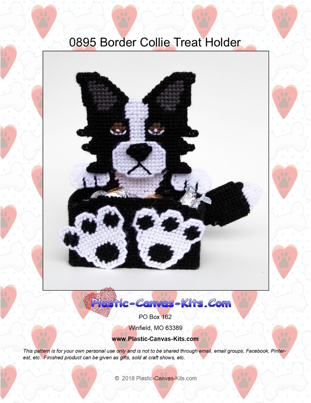 Border Collie Treat Holder