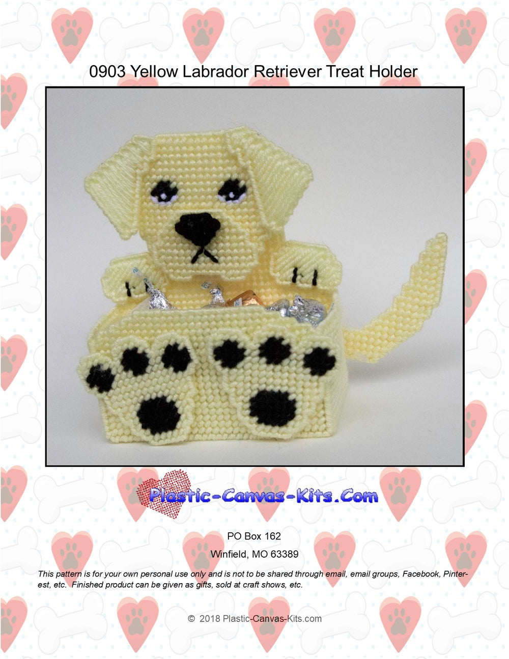 Yellow Labrador Retriever Treat Holder