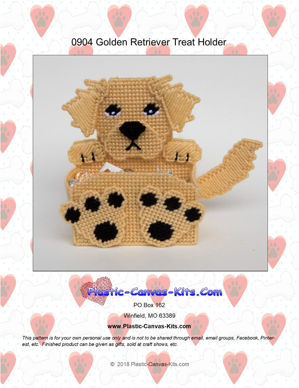 Golden Retriever Treat Holder