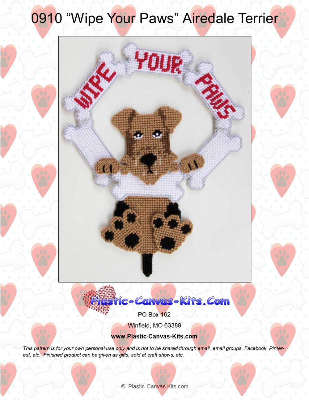 Airedale Terrier- Wipe Your Paws