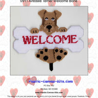 Airedale Terrier Welcome Bone