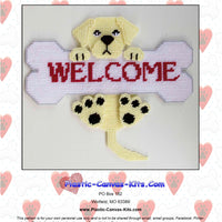 Yellow Labrador Retriever Welcome Bone