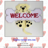 Yellow Labrador Retriever Welcome Bone