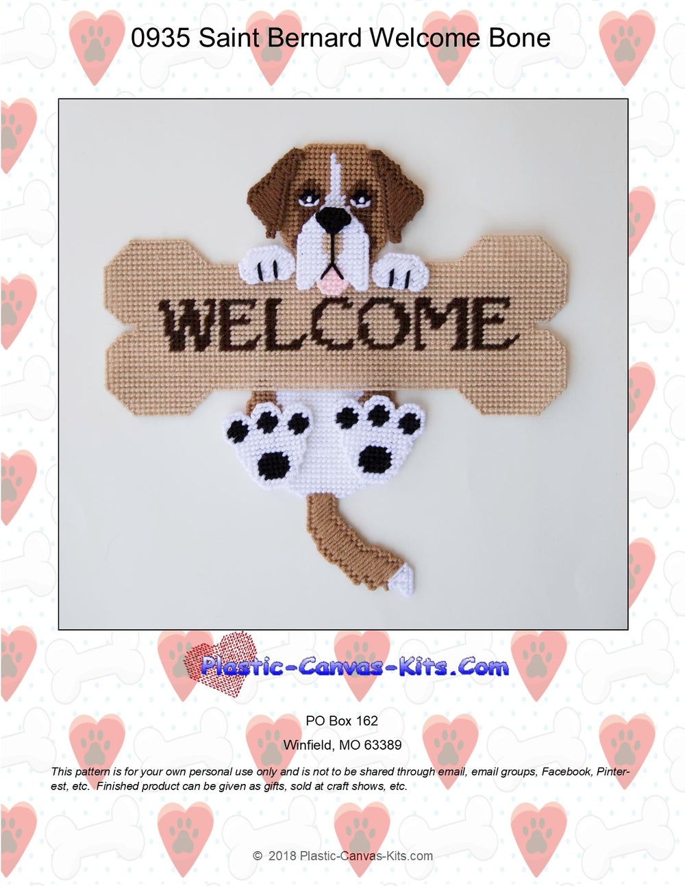 Saint Bernard Welcome Bone