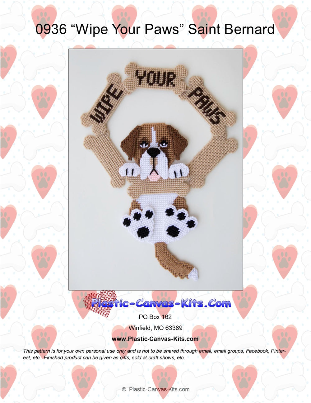 Saint Bernard Wipe Your Paws