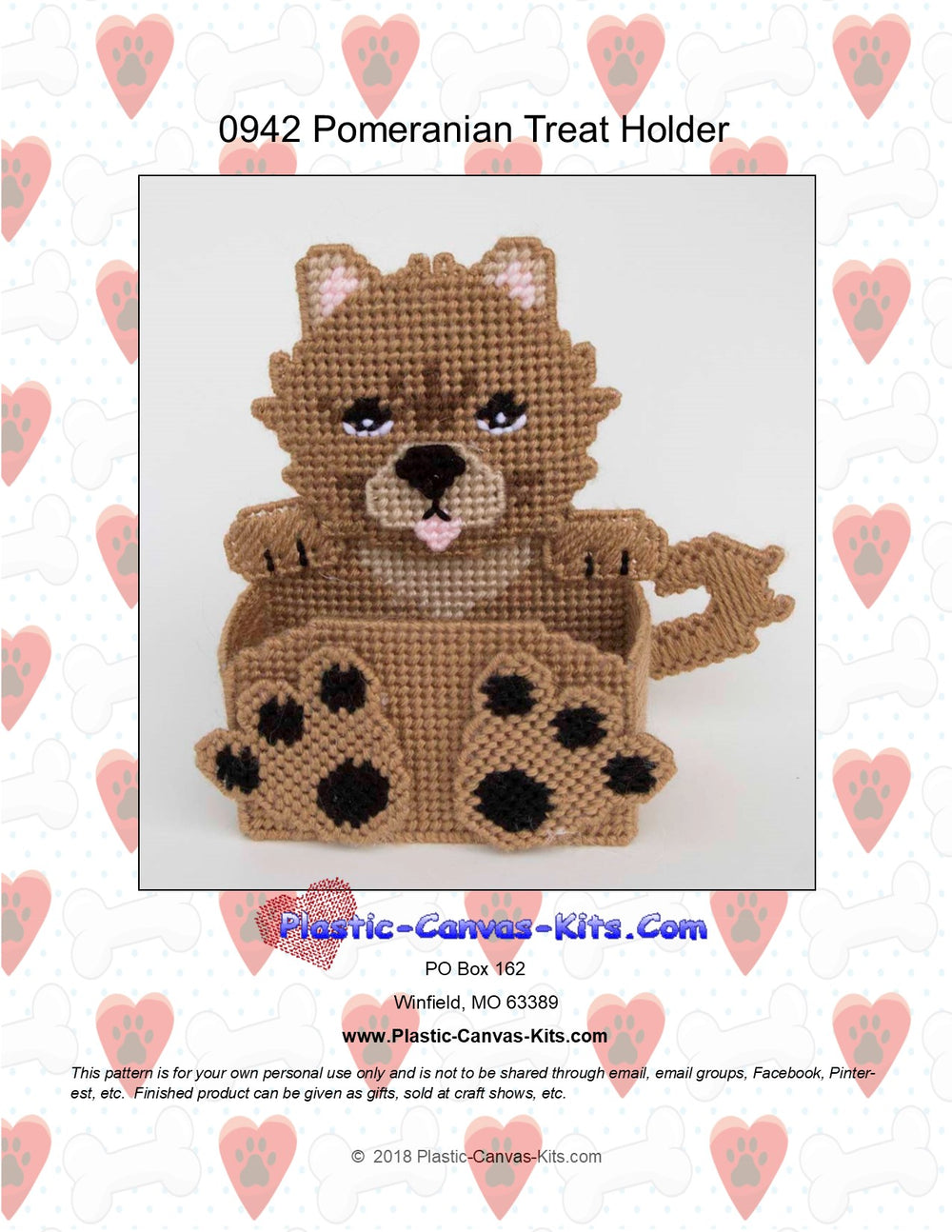 Pomeranian Treat Holder