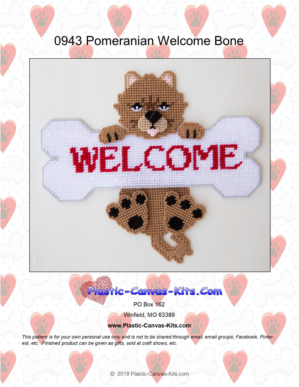 Pomeranian Welcome Bone