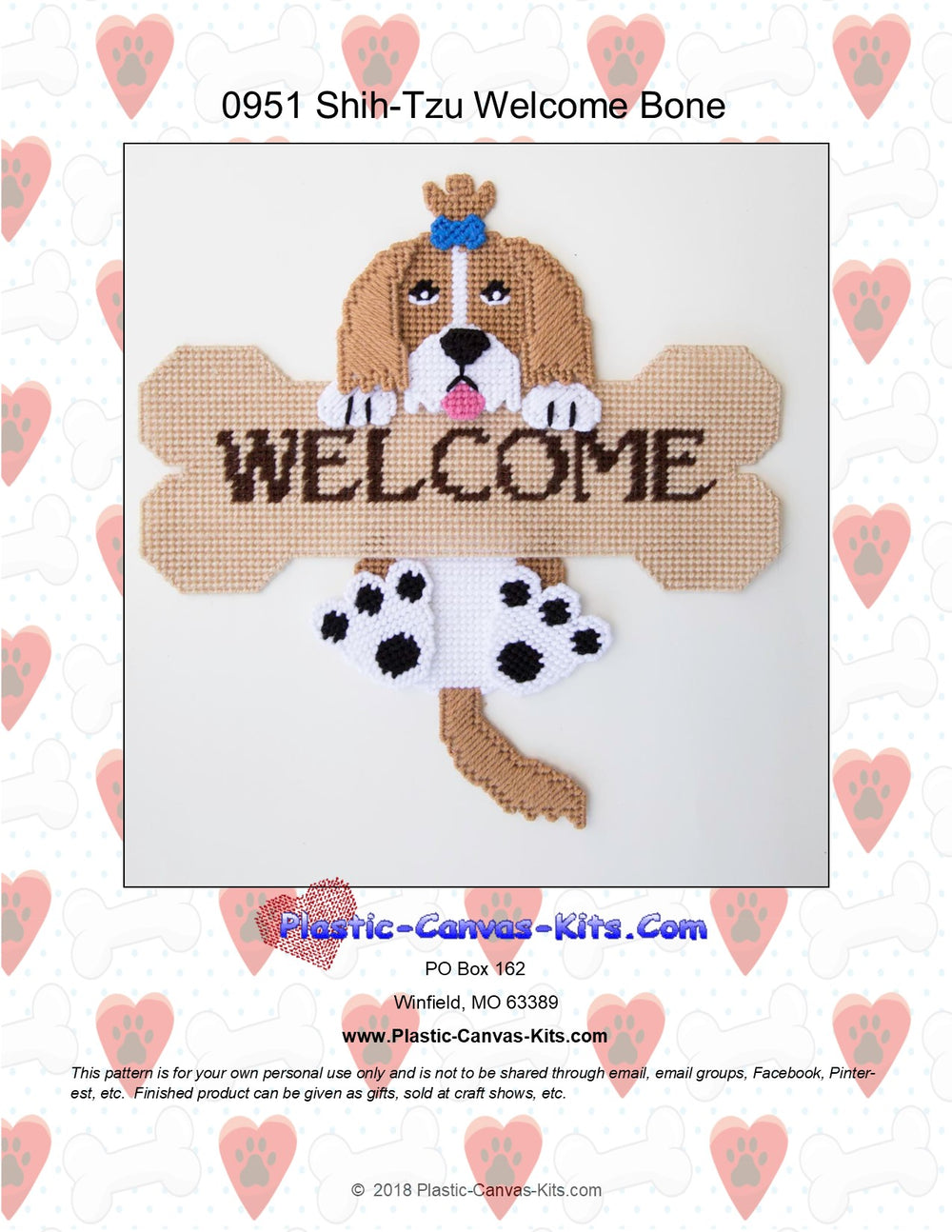 Shih-tzu Welcome Bone