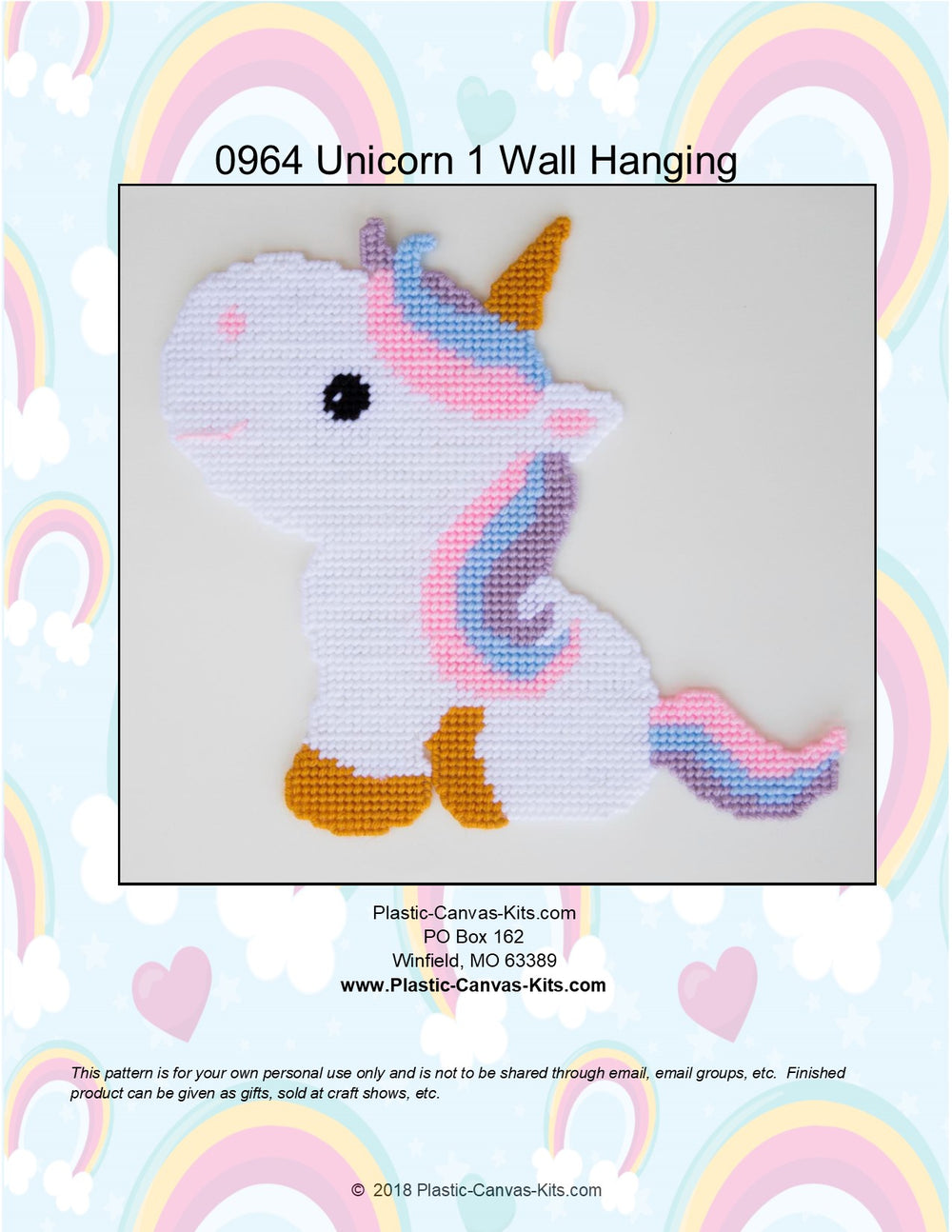 Unicorn 1 Wall Hanging