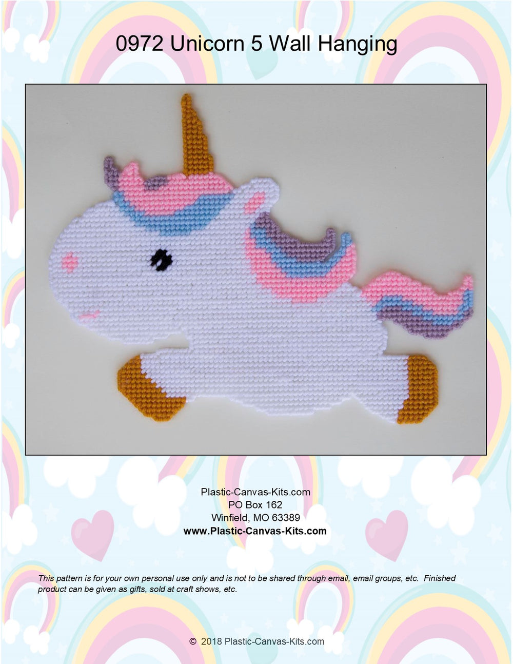 Unicorn 5 Wall Hanging