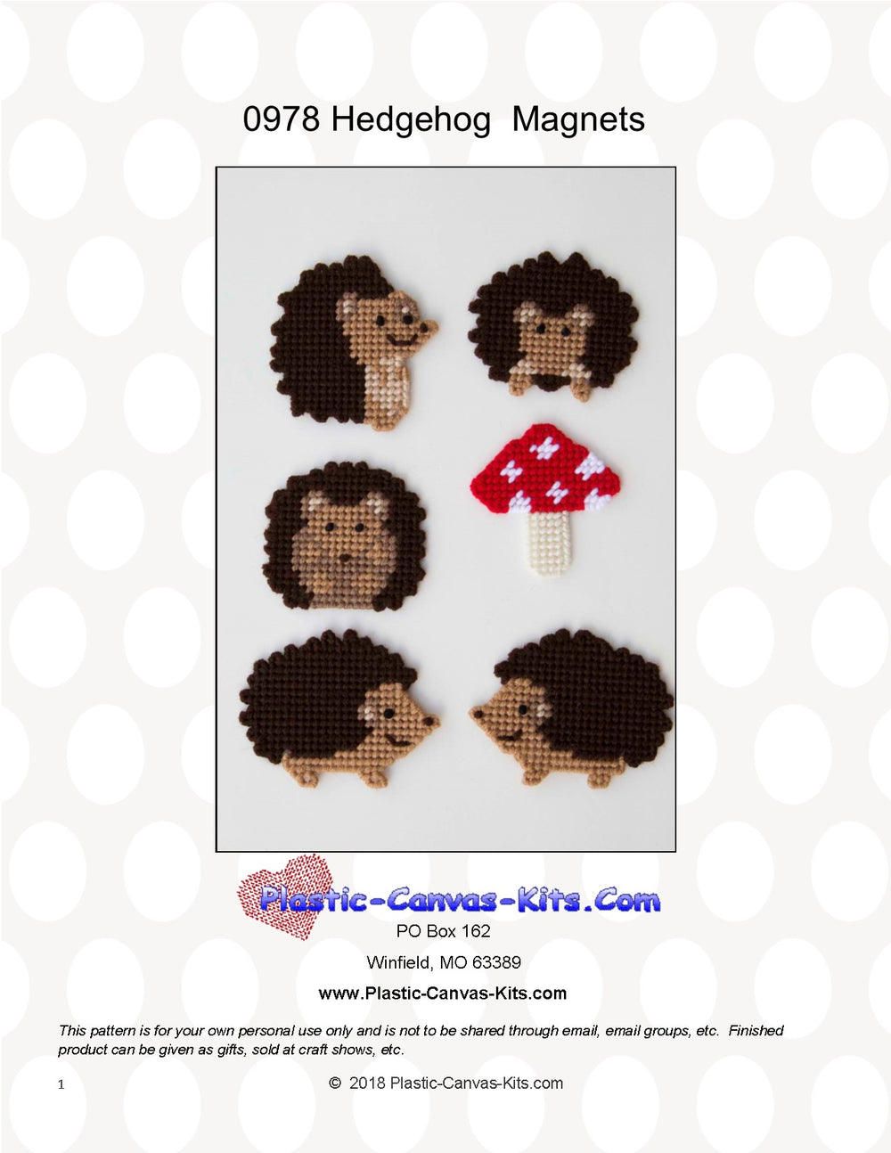 Hedgehog Magnet Set