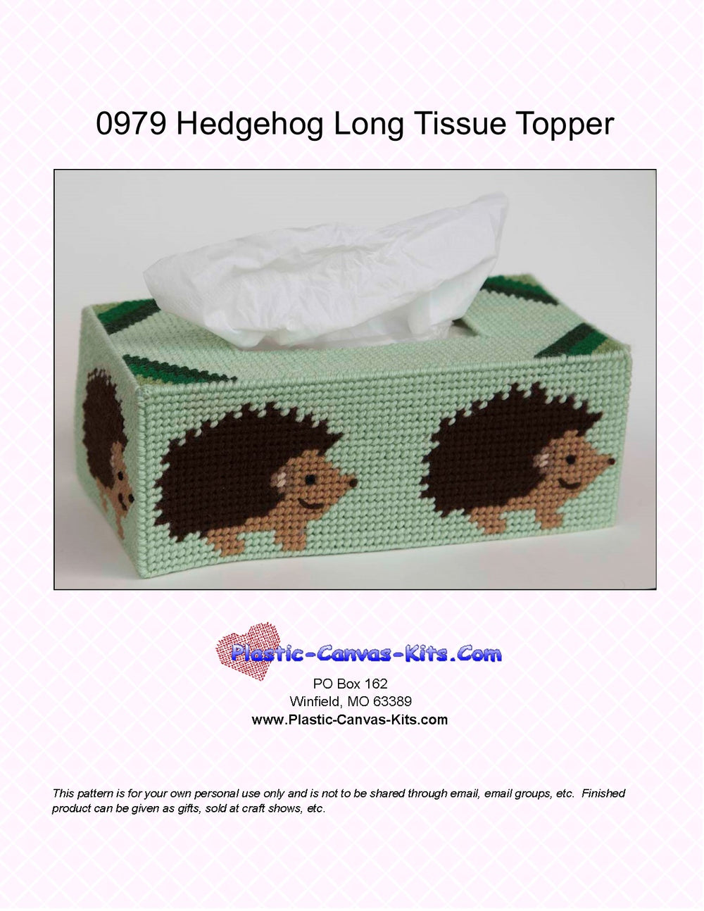 Hedgehog Long Tissue Topper