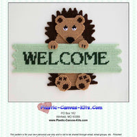 Hedgehog Welcome Sign