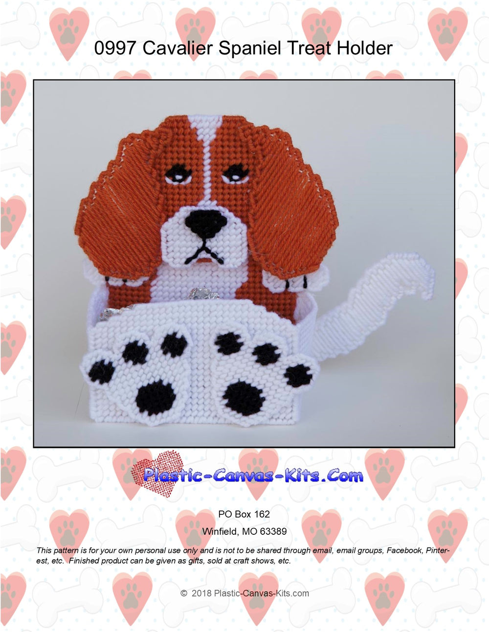 Cavalier Spaniel Treat Holder