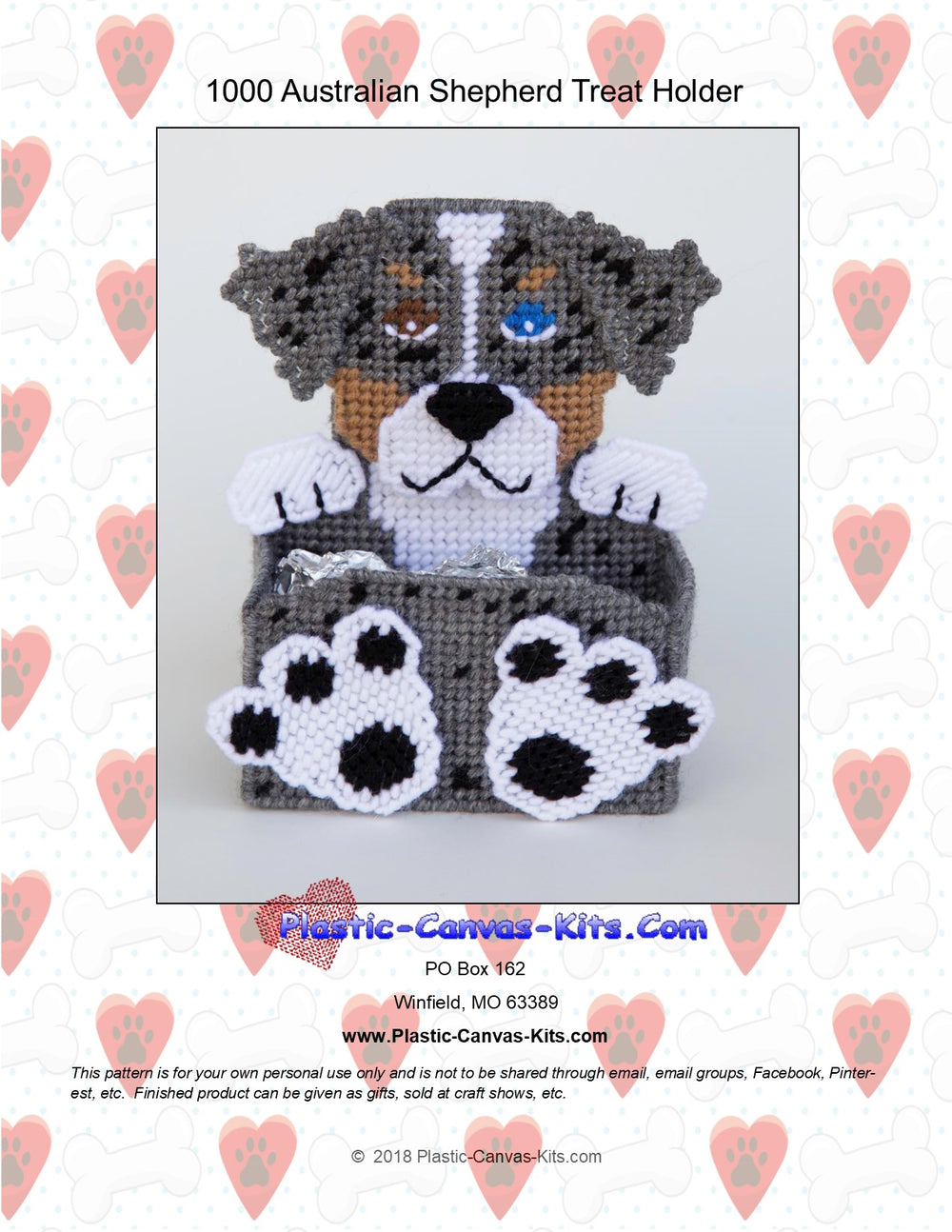 Australian Shepherd Treat Holder