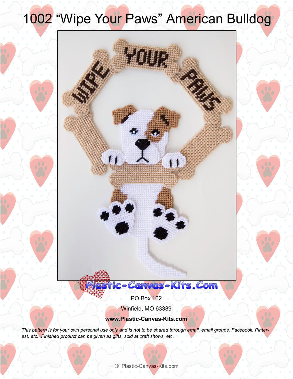 American Bulldog -Wipe Your Paws