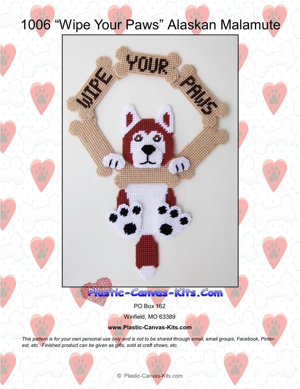 Alaskan Malamute -Wipe Your Paws