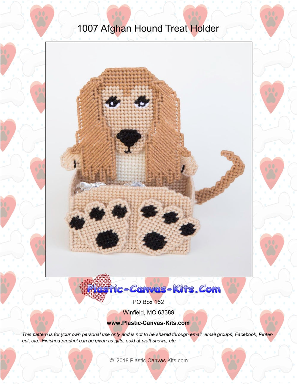 Afghan Hound Treat Holder
