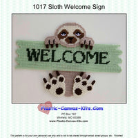 Sloth Welcome Sign