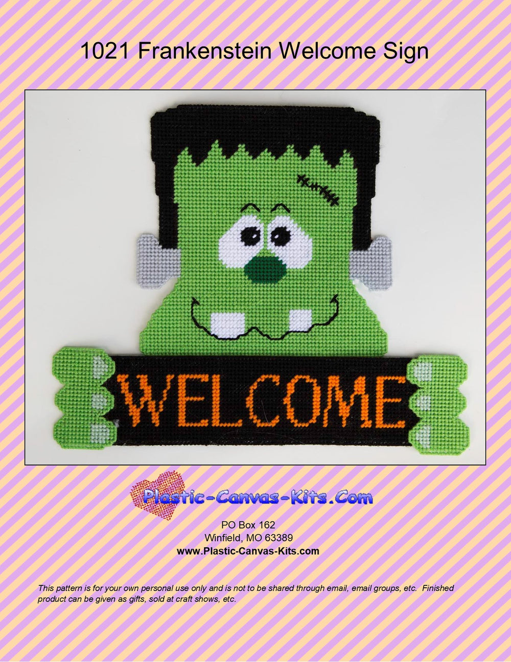 Frankenstein Welcome Sign