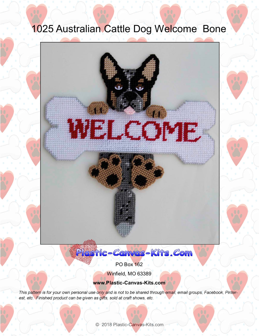 Australian Cattle Dog Welcome Bone