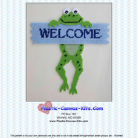 Frog Welcome Sign