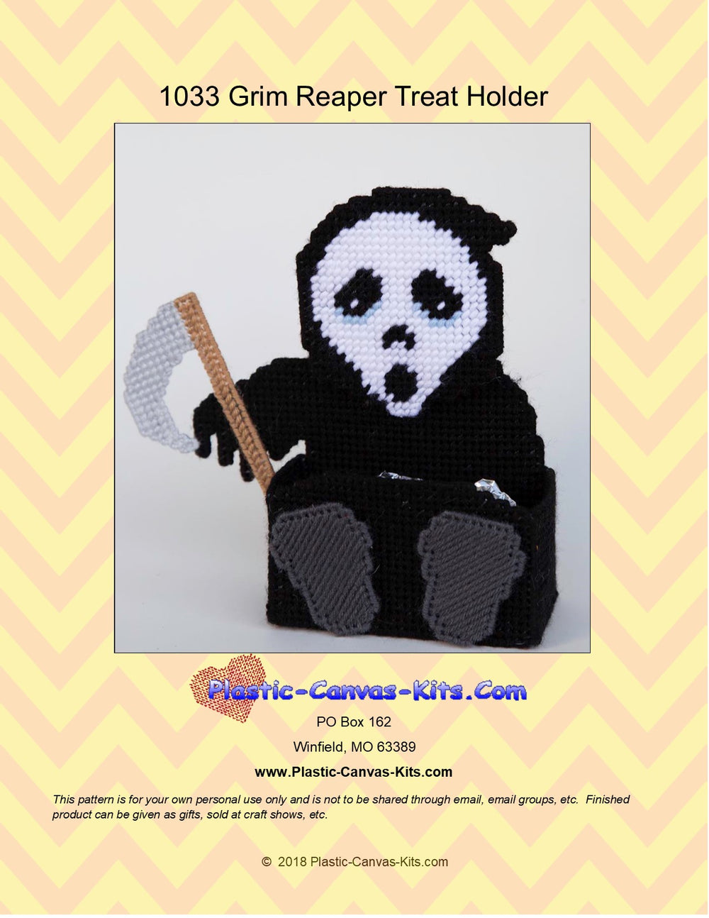 Halloween Grim Reaper Treat Holder