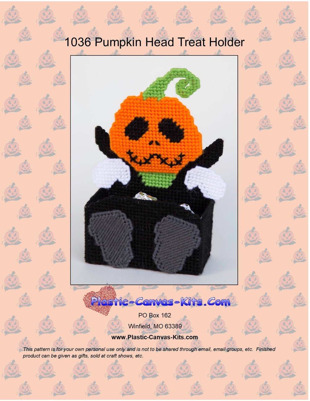 Halloween Pumpkinhead Treat Holder