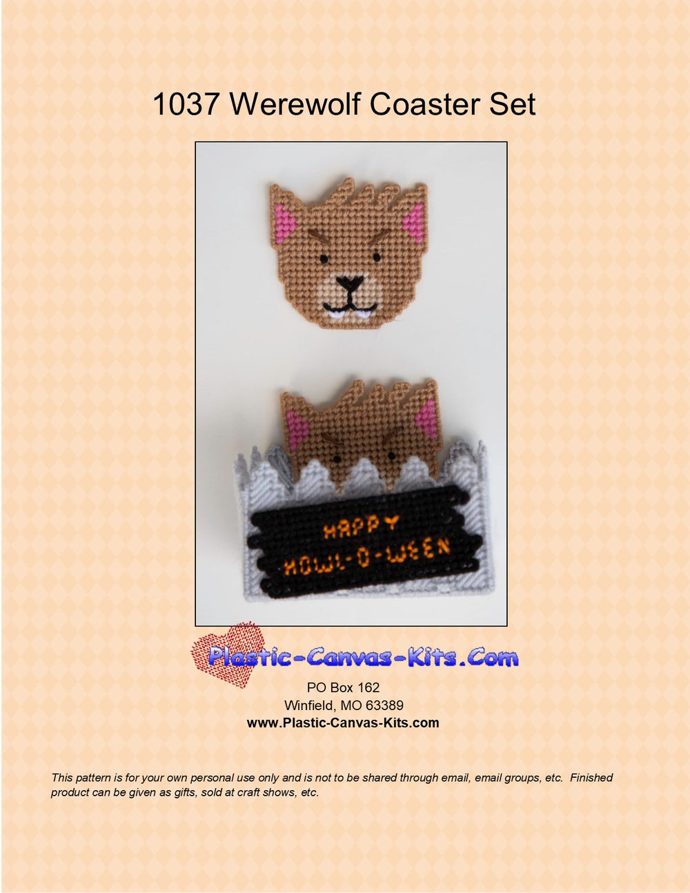 Werewolf Coaster Set