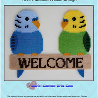 Parakeet Welcome Sign