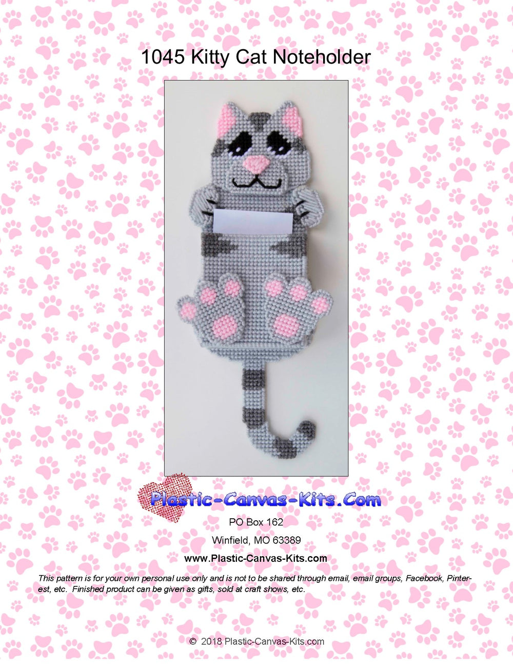 Kitty Cat Noteholder