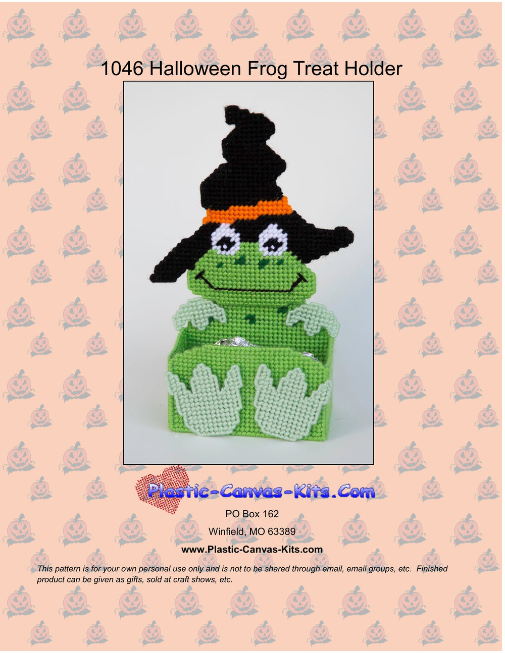 Halloween Frog Treat Holder