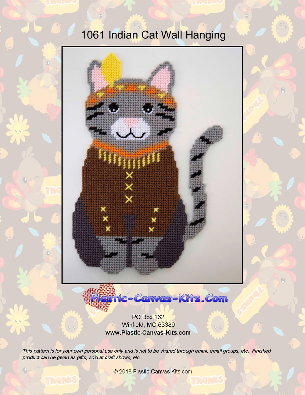 Indian Cat Wall Hanging