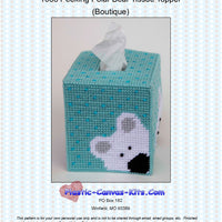 Peeking Polar Bear Tissue Topper