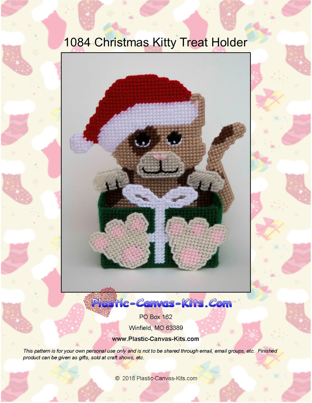 Christmas Kitty Treat Holder