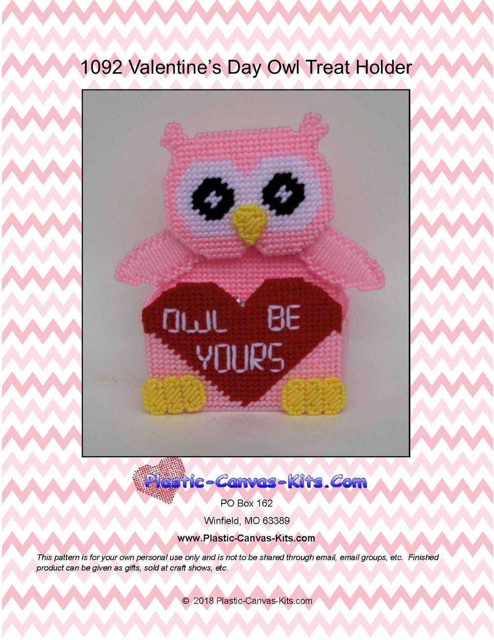 Valentine's Day Owl Treat Holder