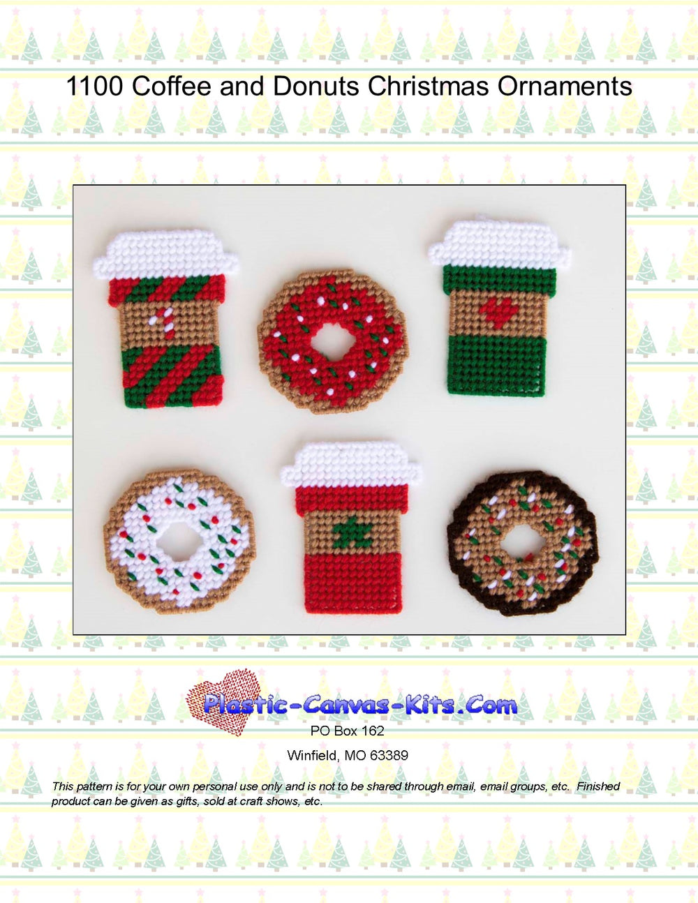 Coffee and Donuts Christmas Ornaments