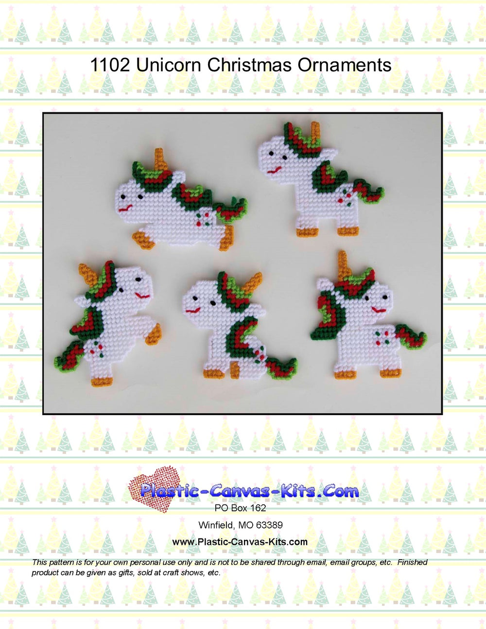 Unicorn Christmas Ornaments