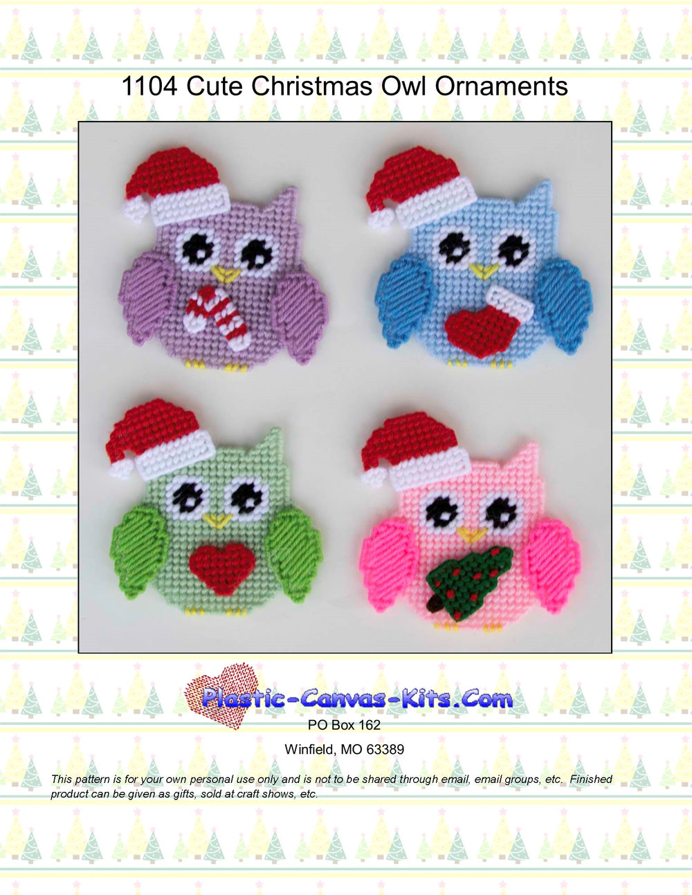 Cute Owl Christmas Ornaments
