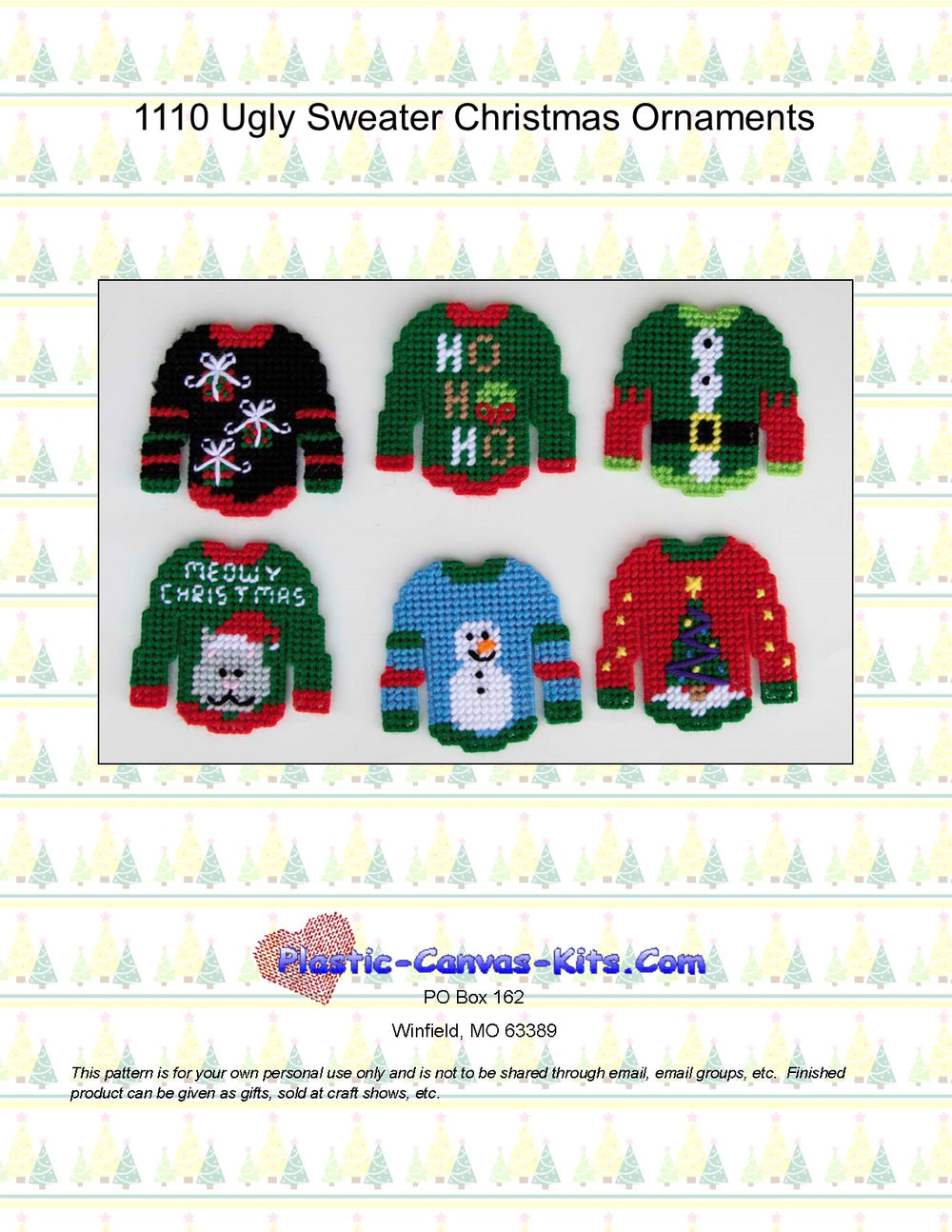 Ugly Sweater Christmas Ornaments