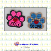 Personalized Pawprint Christmas Ornaments