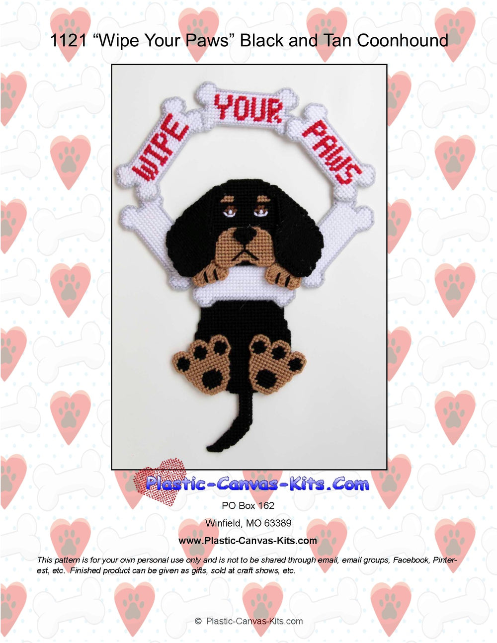 Black and Tan Coonhound -Wipe Your Paws