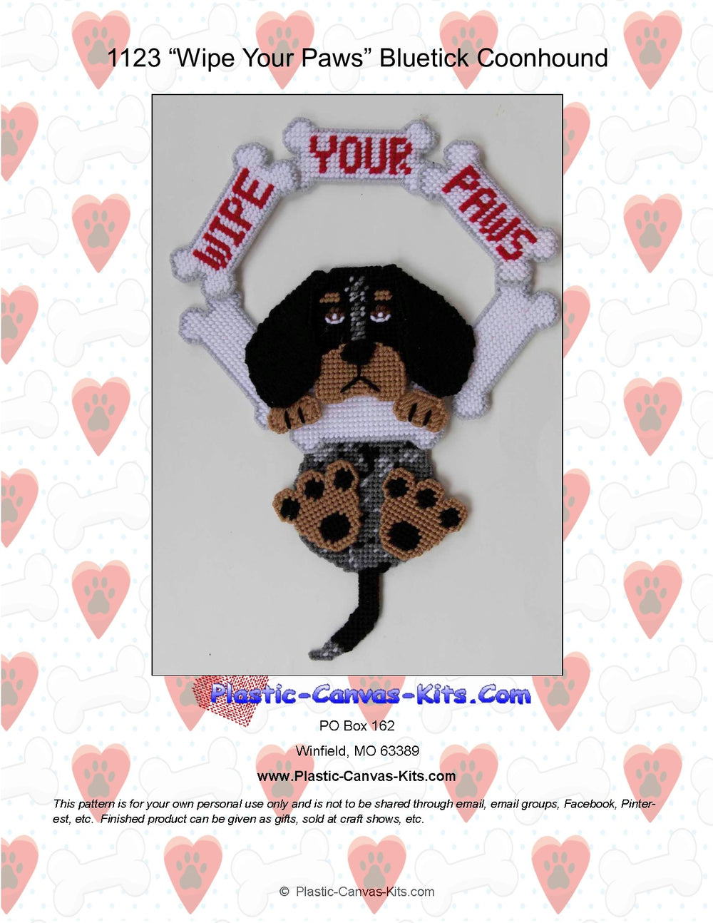 Bluetick Coonhound -Wipe Your Paws