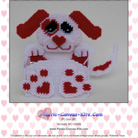 Valentine's Red and White Dog Treat Holder