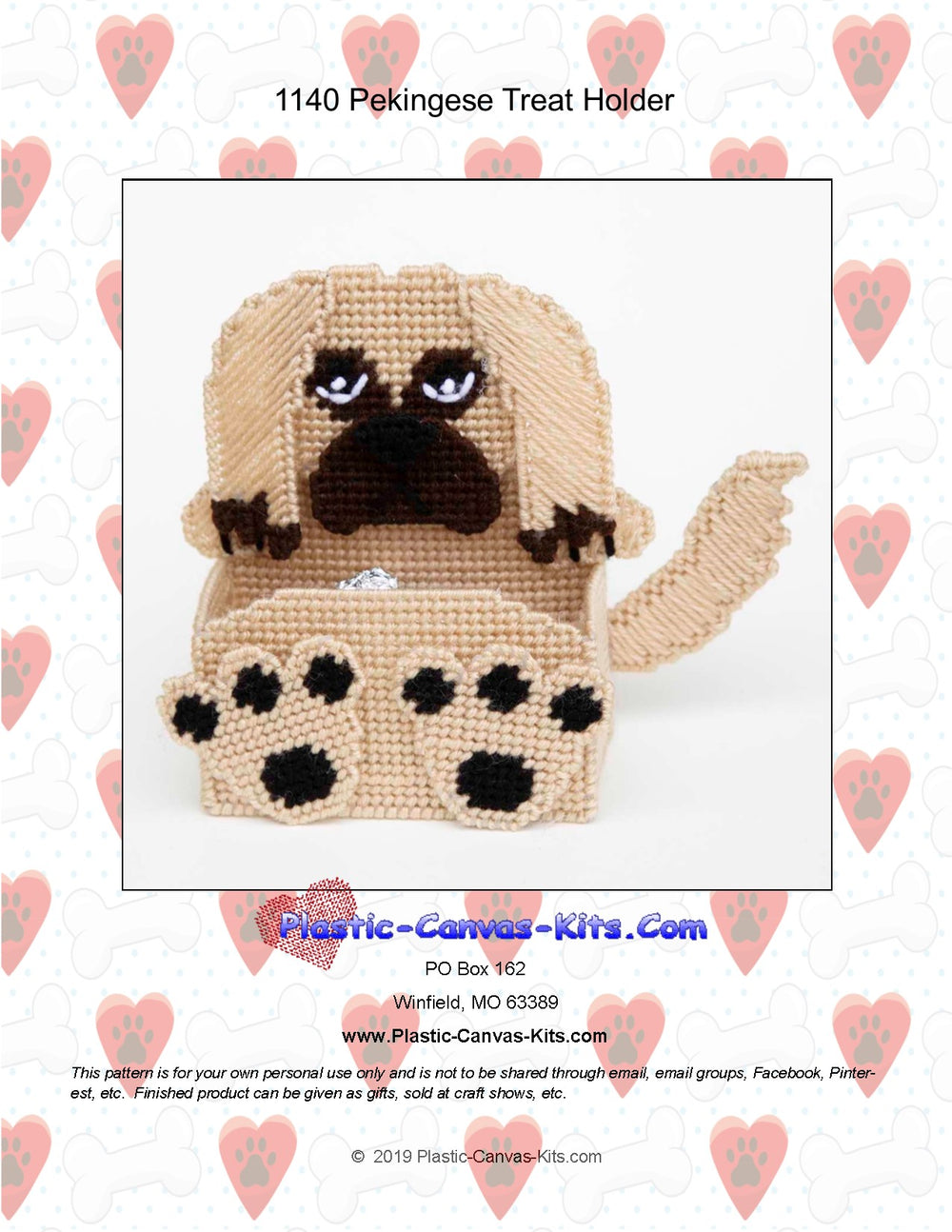 Pekingese Treat Holder